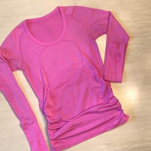 lululemon Swiftly Tech Scoop Neck Ruched Sz 6